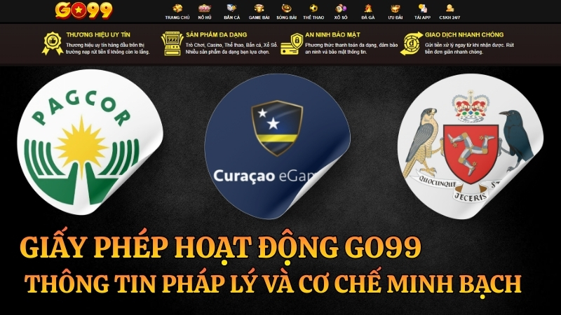 Giấy Phép Hoạt Động GO99 – Cơ Sở Pháp Lý Và Tiêu Chuẩn Vận Hành Minh Bạch